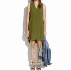 Madewell Fairsky Olive Mini Dress